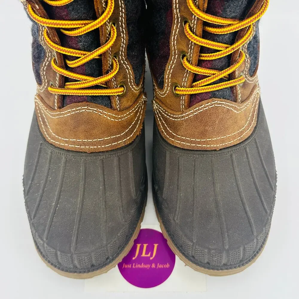 Kamik Women's Sienna Quilted Waterproof Flannel Winter Snow Duck Boots Size 7
